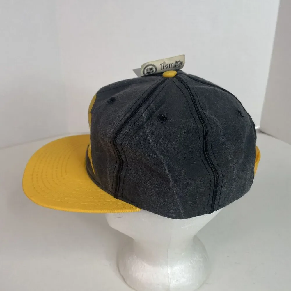 New Vintage Iowa Hawkeyes Snapback Hat, The Game, Black/yellow, Logo, NWT 1992 - Picture 2 of 10